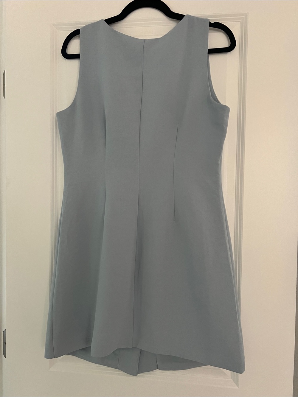 Abercrombie & Fitch Pale Blue Button-Front Sleeveless Shift Dress - Picture 3 of 3